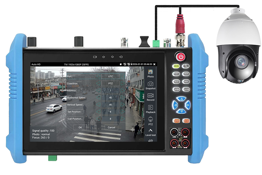 IPC-9800CMADHS Pro+ RS-485 PTZ control test